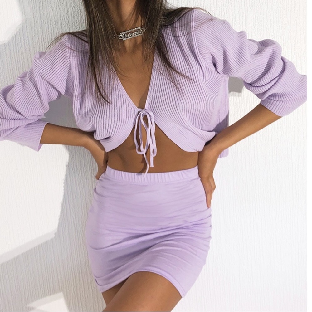 Pretty Little Thing Tie Front Sweater